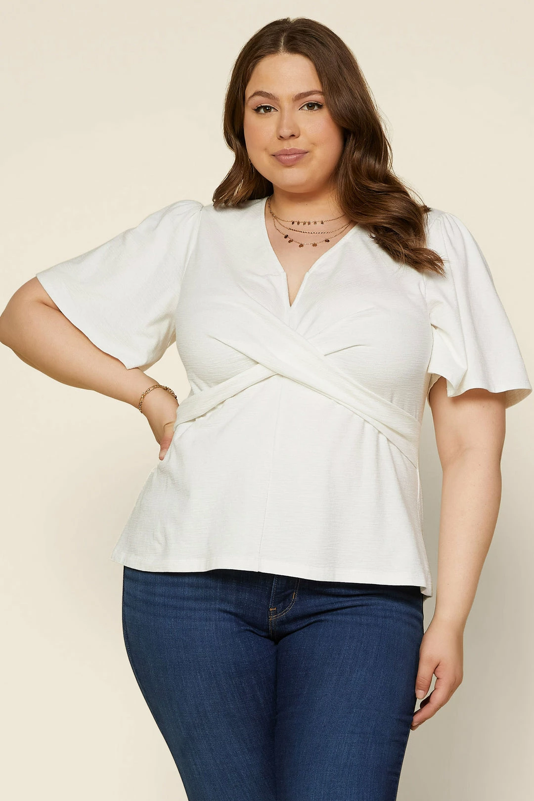 SKIES ARE BLUE New In Plus Size Plus Size - Twisted V-Neck Top 4 SKIES ARE BLUE New In Plus Size Plus Size - Twisted V-Neck Top