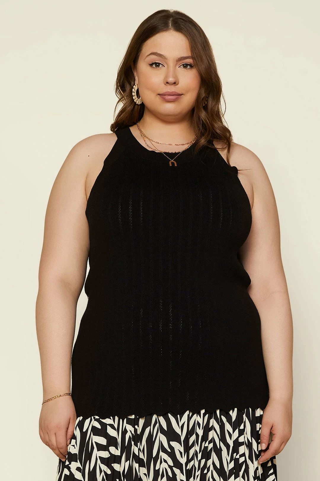 SKIES ARE BLUE New In Plus Size Plus Size - Scallop Hem Knit Top 4 SKIES ARE BLUE New In Plus Size Plus Size - Scallop Hem Knit Top