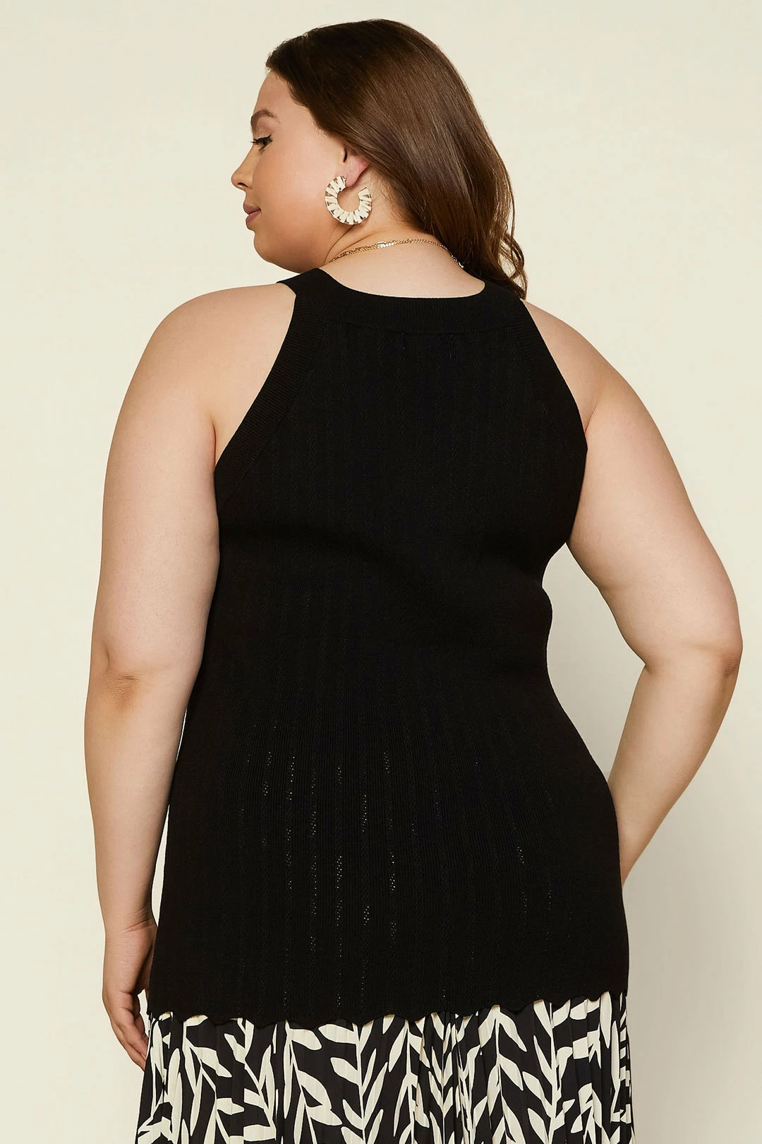 SKIES ARE BLUE New In Plus Size Plus Size - Scallop Hem Knit Top 5 SKIES ARE BLUE New In Plus Size Plus Size - Scallop Hem Knit Top