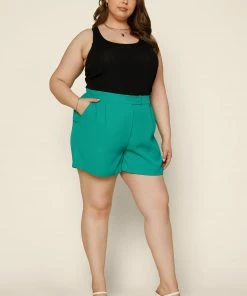 SKIES ARE BLUE New In Plus Size Plus Size - Recycled Tailored Shorts