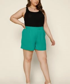 SKIES ARE BLUE New In Plus Size Plus Size - Recycled Tailored Shorts 9 SKIES ARE BLUE New In Plus Size Plus Size - Recycled Tailored Shorts