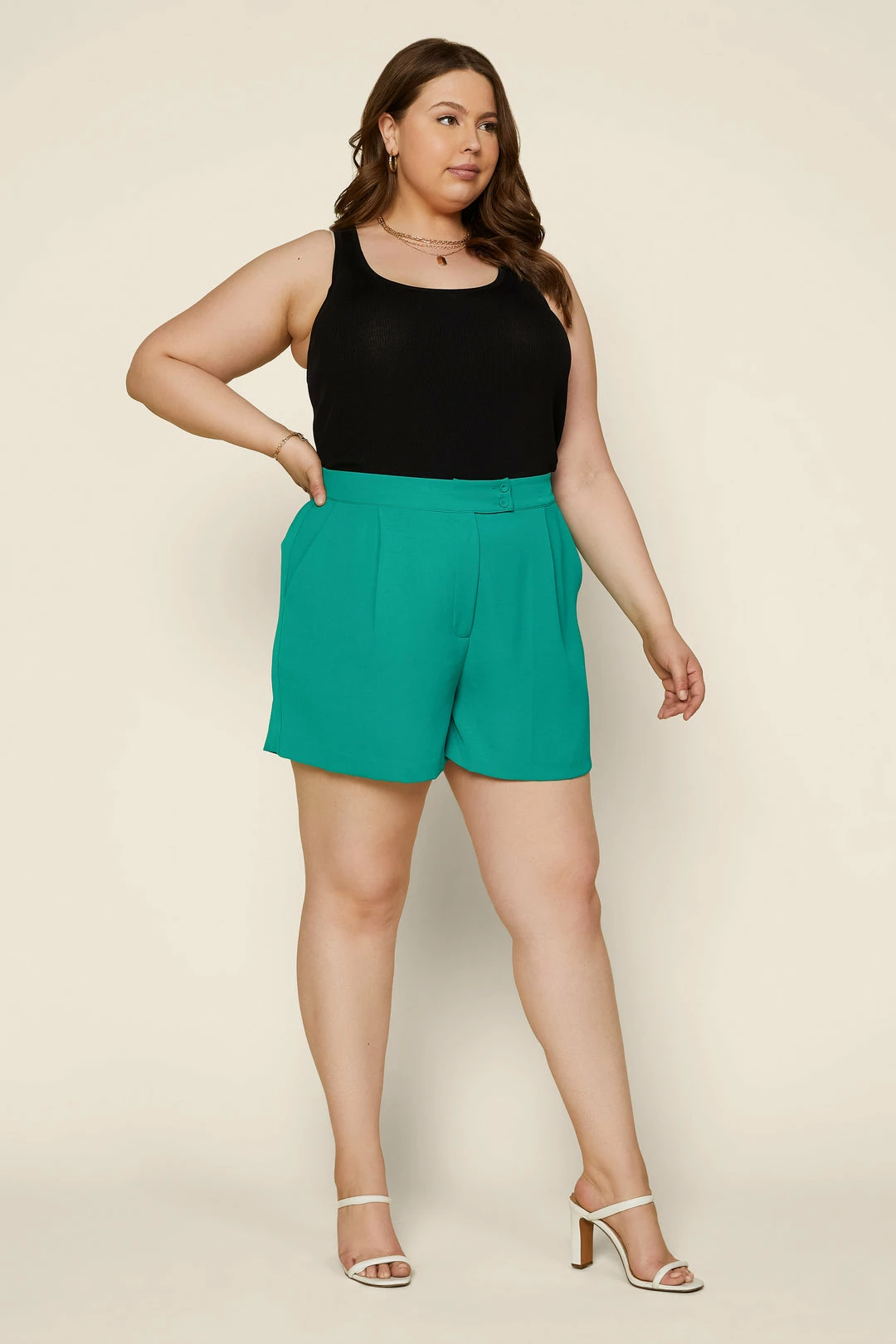 SKIES ARE BLUE New In Plus Size Plus Size - Recycled Tailored Shorts 5 SKIES ARE BLUE New In Plus Size Plus Size - Recycled Tailored Shorts