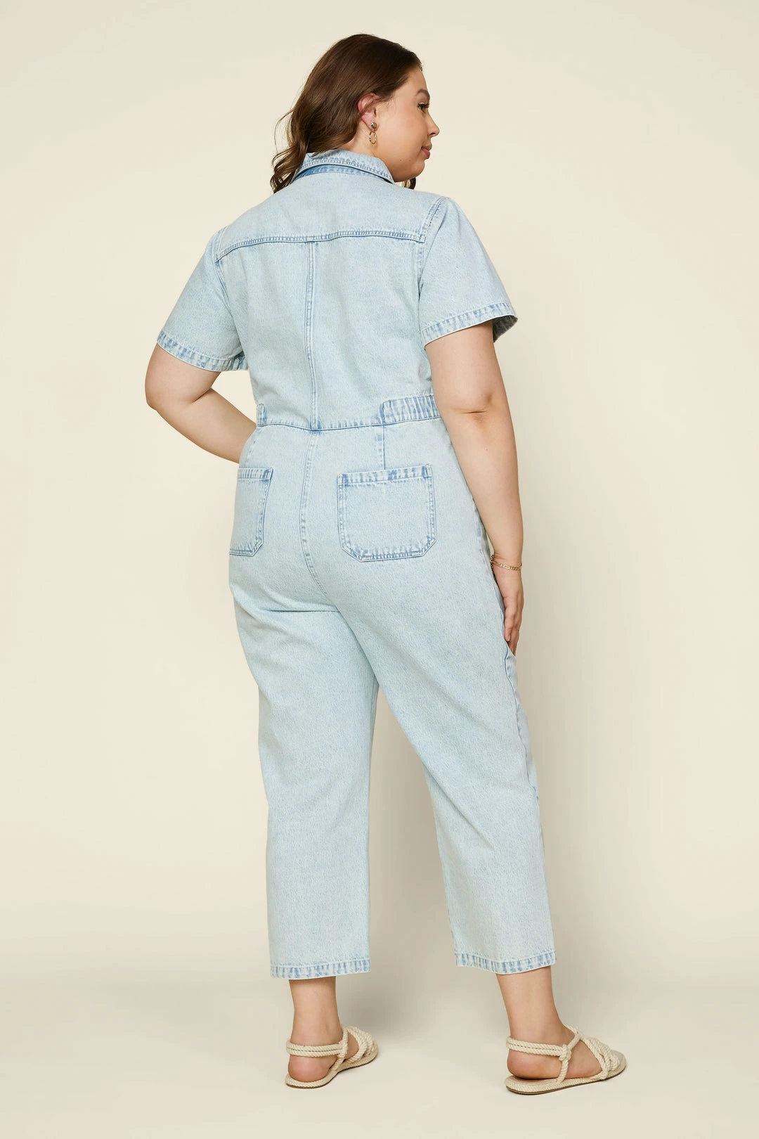 SKIES ARE BLUE Plus Size - Denim Utility Jumpsuit 7 SKIES ARE BLUE Plus Size - Denim Utility Jumpsuit