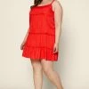 SKIES ARE BLUE Plus Size - Ruffled Cami Mini Dress 1 SKIES ARE BLUE Plus Size - Ruffled Cami Mini Dress