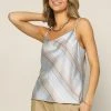 SKIES ARE BLUE Striped Cowl Neck Cami New In Clothing 2 SKIES ARE BLUE Striped Cowl Neck Cami New In Clothing