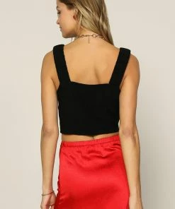 SKIES ARE BLUE Square Neck Crop Top New In Clothing