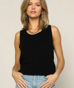 SKIES ARE BLUE New In Clothing Cross Back Knit Top