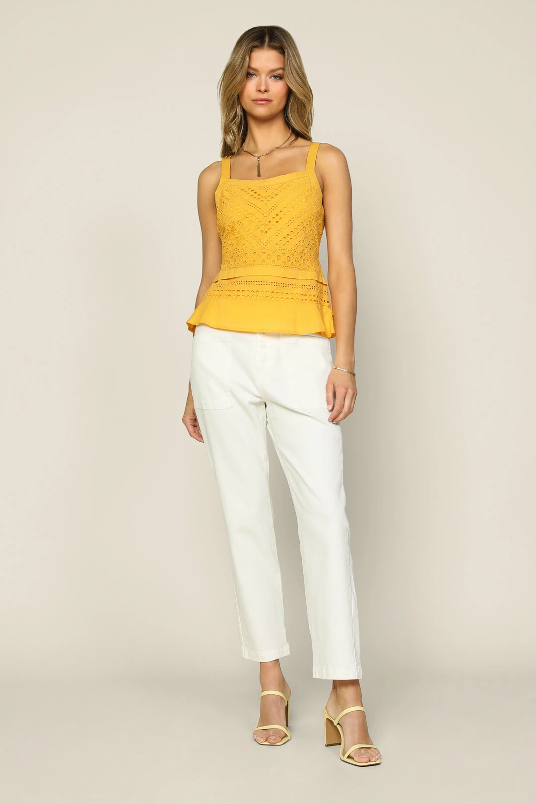 SKIES ARE BLUE Sleeveless Eyelet Top 5 SKIES ARE BLUE Sleeveless Eyelet Top