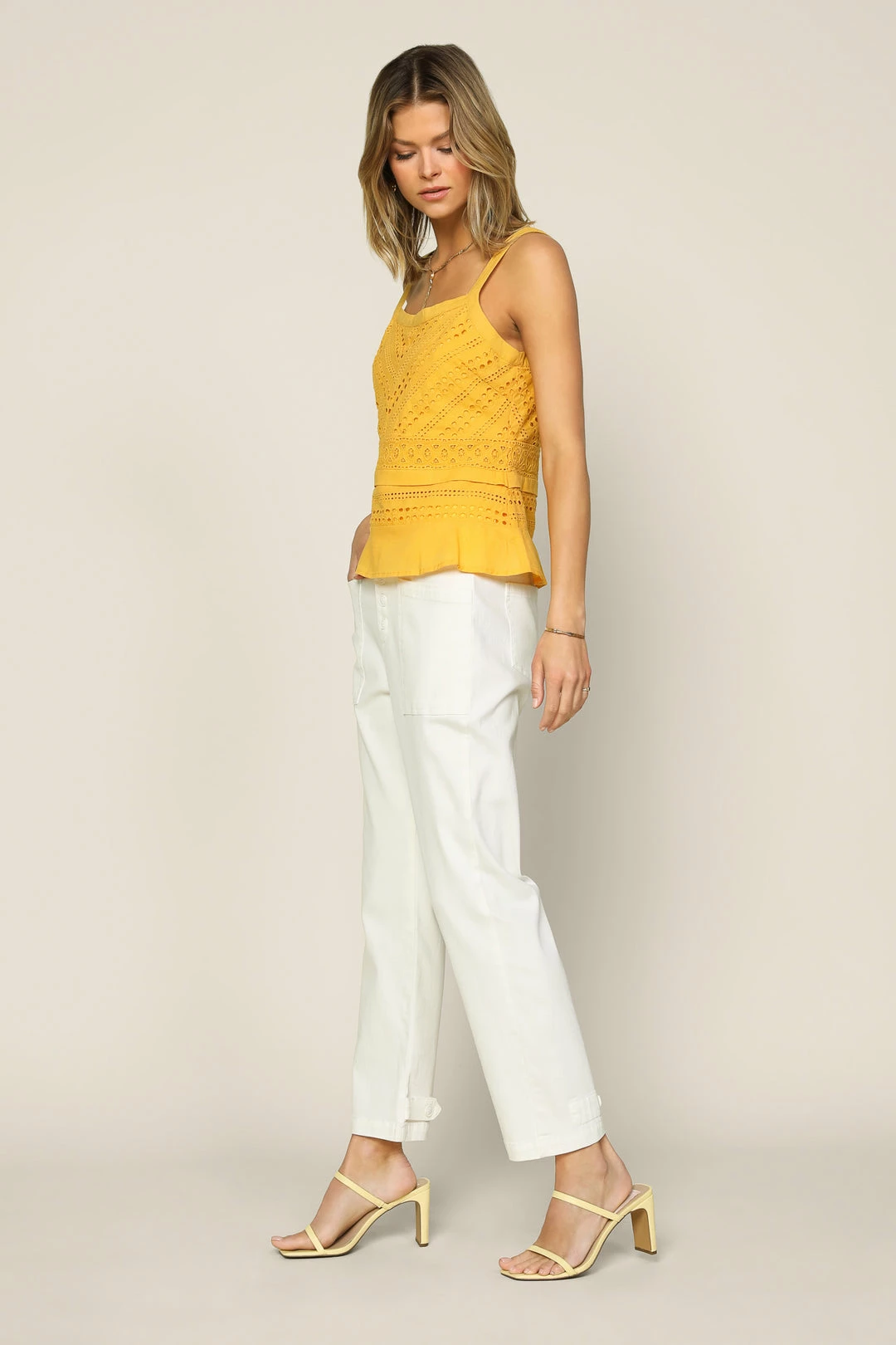 SKIES ARE BLUE Sleeveless Eyelet Top 4 SKIES ARE BLUE Sleeveless Eyelet Top