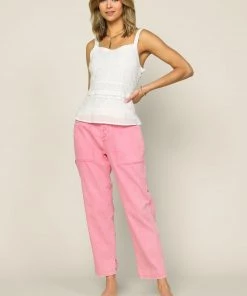 SKIES ARE BLUE Sleeveless Eyelet Top New In Clothing