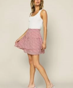 SKIES ARE BLUE Ditsy Floral Mini Skirt