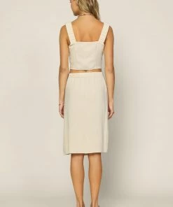 SKIES ARE BLUE Button Down Midi Skirt New In Clothing 7 SKIES ARE BLUE Button Down Midi Skirt New In Clothing