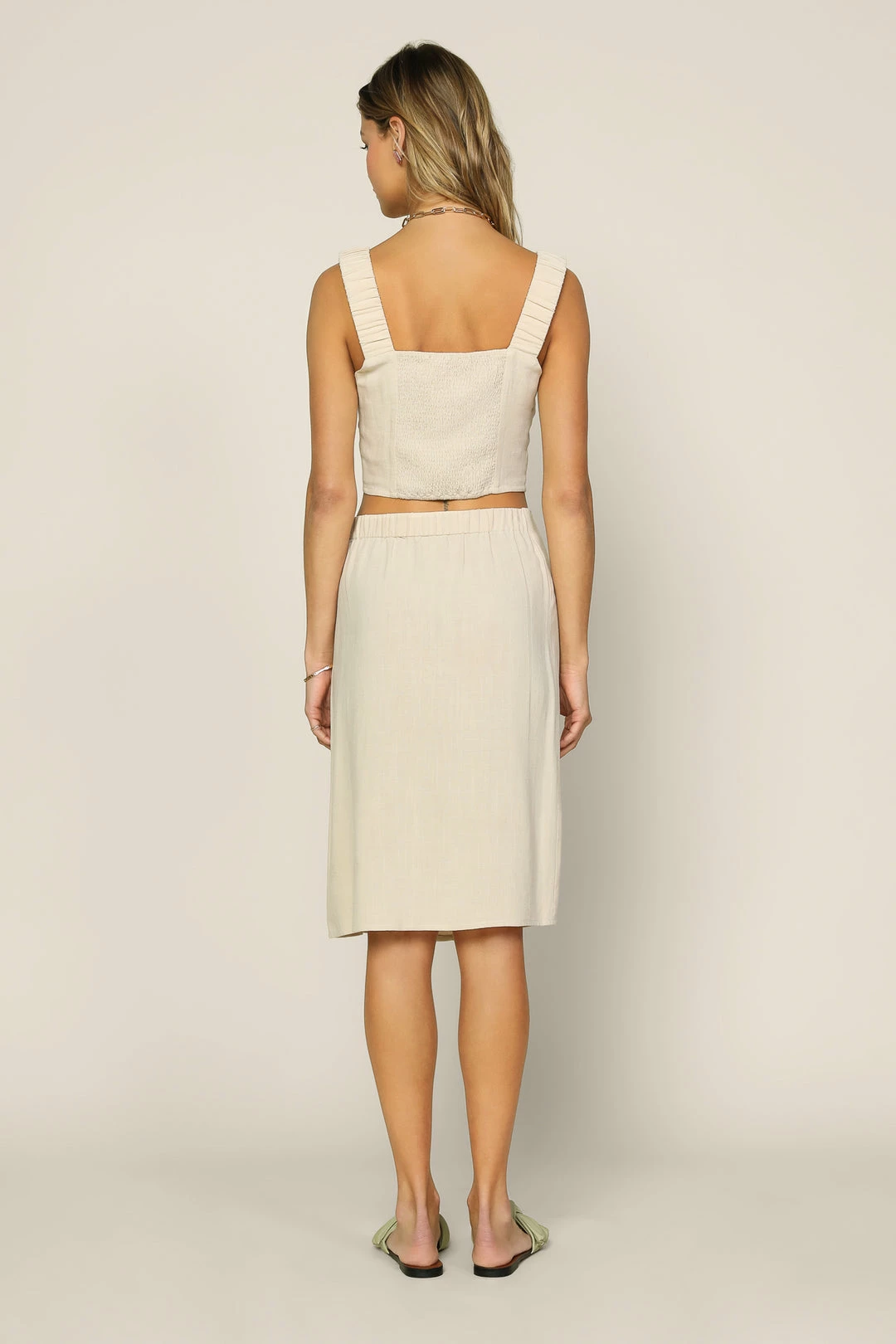 SKIES ARE BLUE Button Down Midi Skirt New In Clothing 5 SKIES ARE BLUE Button Down Midi Skirt New In Clothing