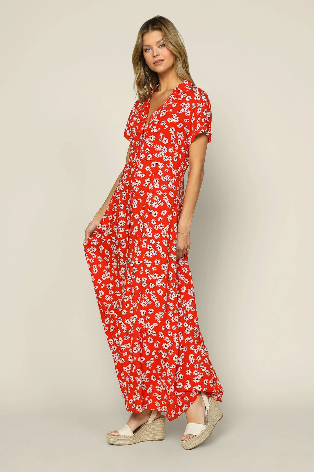 SKIES ARE BLUE New In Clothing Floral Print Maxi Shirt Dress 5 SKIES ARE BLUE New In Clothing Floral Print Maxi Shirt Dress