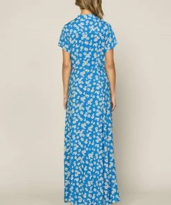 SKIES ARE BLUE New In Clothing Floral Print Maxi Shirt Dress