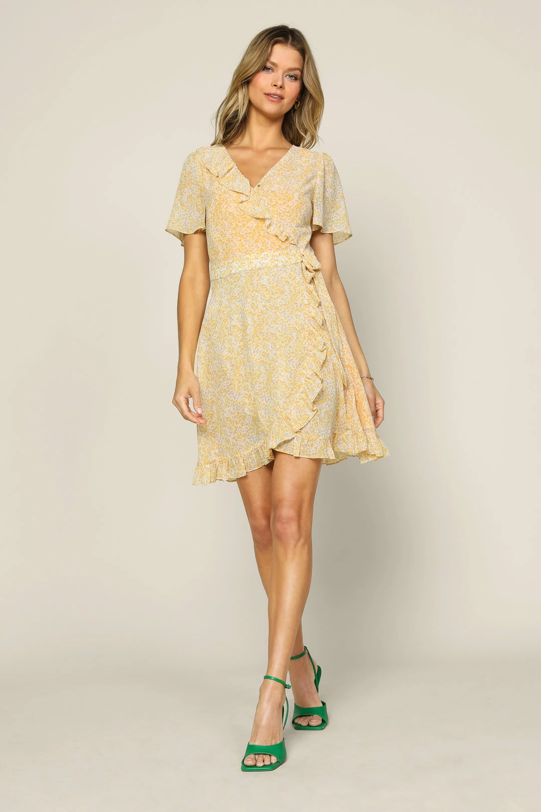 SKIES ARE BLUE Floral Wrap Mini Dress New In Clothing 3 SKIES ARE BLUE Floral Wrap Mini Dress New In Clothing