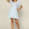 SKIES ARE BLUE Puffed Sleeve Mini Dress New In Clothing 2 SKIES ARE BLUE Puffed Sleeve Mini Dress New In Clothing