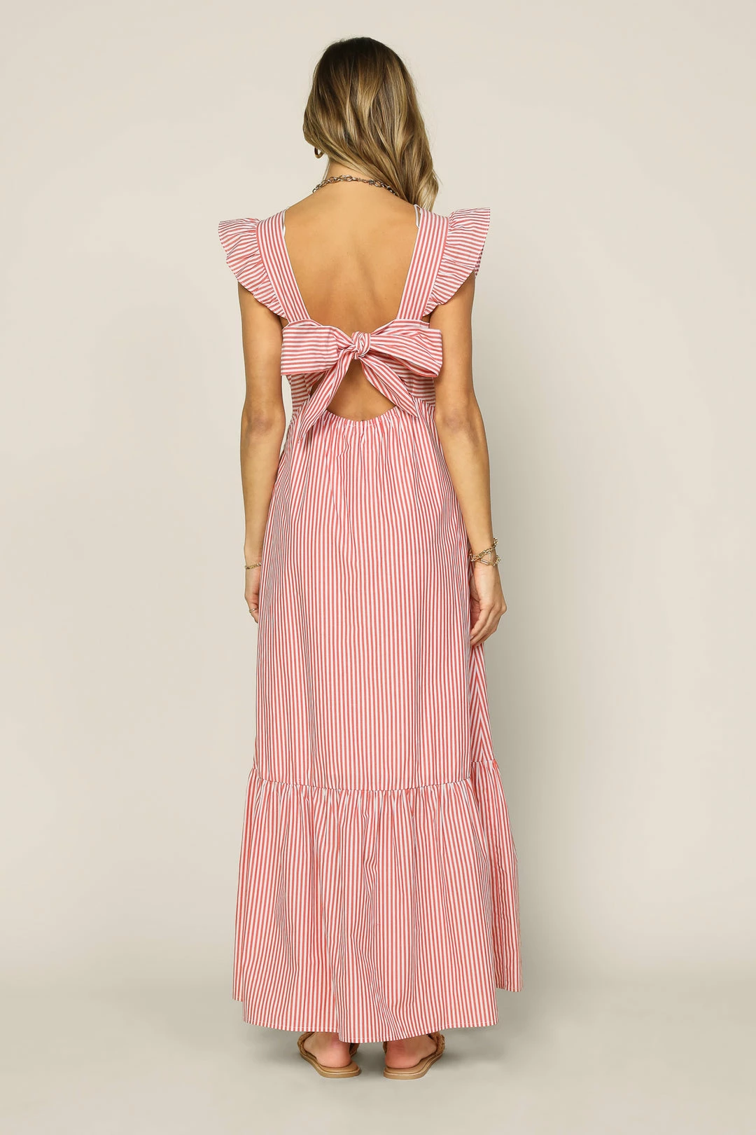 SKIES ARE BLUE New In Clothing Ryan Striped Back Tie Dress 7 SKIES ARE BLUE New In Clothing Ryan Striped Back Tie Dress