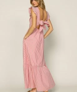 SKIES ARE BLUE New In Clothing Ryan Striped Back Tie Dress 13 SKIES ARE BLUE New In Clothing Ryan Striped Back Tie Dress