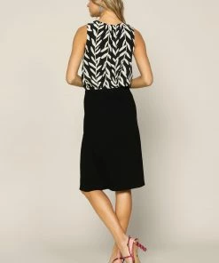 SKIES ARE BLUE Button Down Midi Skirt