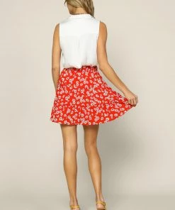 SKIES ARE BLUE New In Clothing Floral Ruffled Mini Skirt