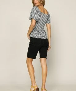 SKIES ARE BLUE Gingham Smocked Top New In Clothing 10 SKIES ARE BLUE Gingham Smocked Top New In Clothing