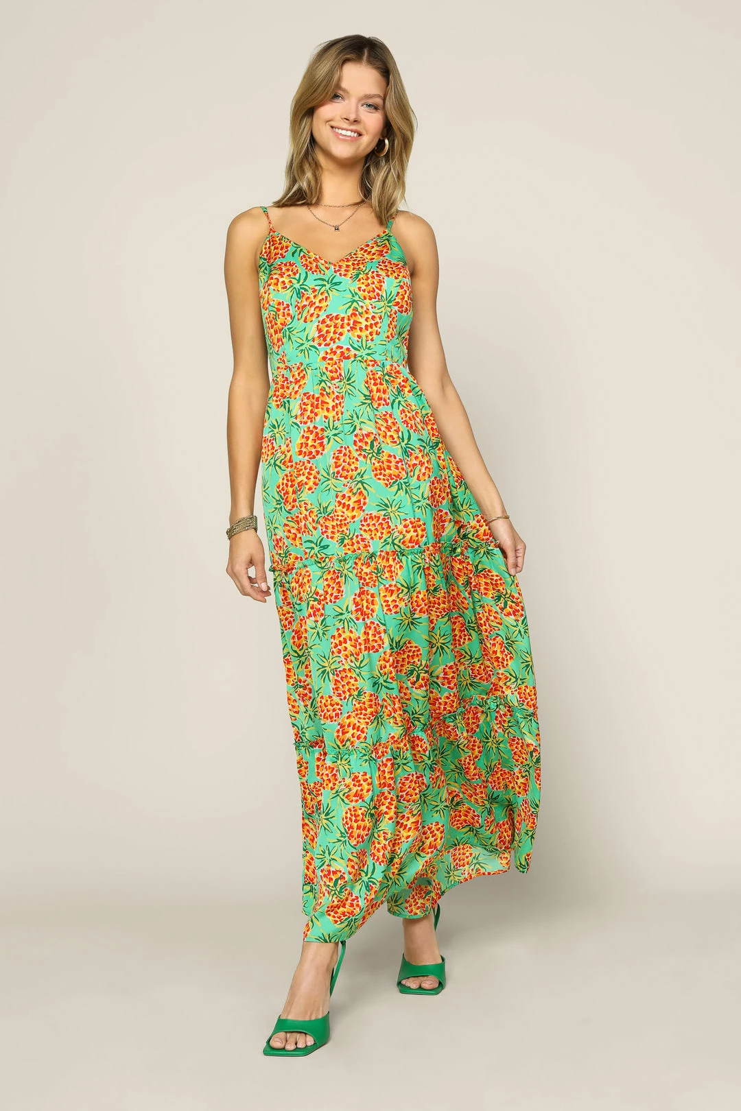 SKIES ARE BLUE New In Clothing Tropical Print Maxi Dress 4 SKIES ARE BLUE New In Clothing Tropical Print Maxi Dress