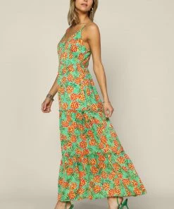 SKIES ARE BLUE New In Clothing Tropical Print Maxi Dress 14 SKIES ARE BLUE New In Clothing Tropical Print Maxi Dress