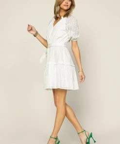 SKIES ARE BLUE New In Clothing Belted Eyelet Dress 12 SKIES ARE BLUE New In Clothing Belted Eyelet Dress