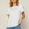 SKIES ARE BLUE Ruffled Lace Detailed Top 1 SKIES ARE BLUE Ruffled Lace Detailed Top