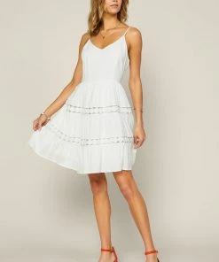 SKIES ARE BLUE New In Clothing Lace Detailed Mini Dress