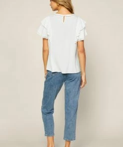 SKIES ARE BLUE Ruffled Lace Detailed Top 9 SKIES ARE BLUE Ruffled Lace Detailed Top