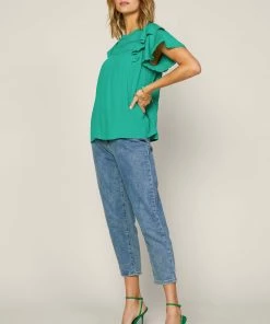 SKIES ARE BLUE Ruffled Lace Detailed Top 8 SKIES ARE BLUE Ruffled Lace Detailed Top