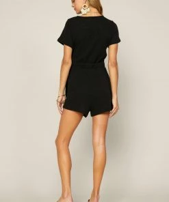 SKIES ARE BLUE Surplice Knit Romper 11 SKIES ARE BLUE Surplice Knit Romper