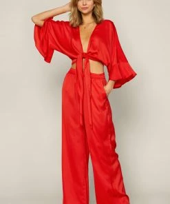 SKIES ARE BLUE Front Tie Kimono Top New In Clothing 9 SKIES ARE BLUE Front Tie Kimono Top New In Clothing