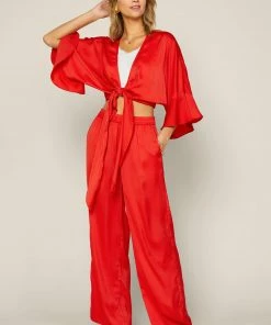 SKIES ARE BLUE Front Tie Kimono Top New In Clothing 10 SKIES ARE BLUE Front Tie Kimono Top New In Clothing