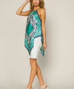 SKIES ARE BLUE New In Clothing Handkerchief Printed Top 10 SKIES ARE BLUE New In Clothing Handkerchief Printed Top