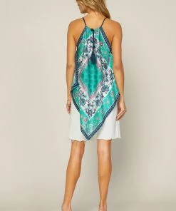 SKIES ARE BLUE New In Clothing Handkerchief Printed Top 13 SKIES ARE BLUE New In Clothing Handkerchief Printed Top