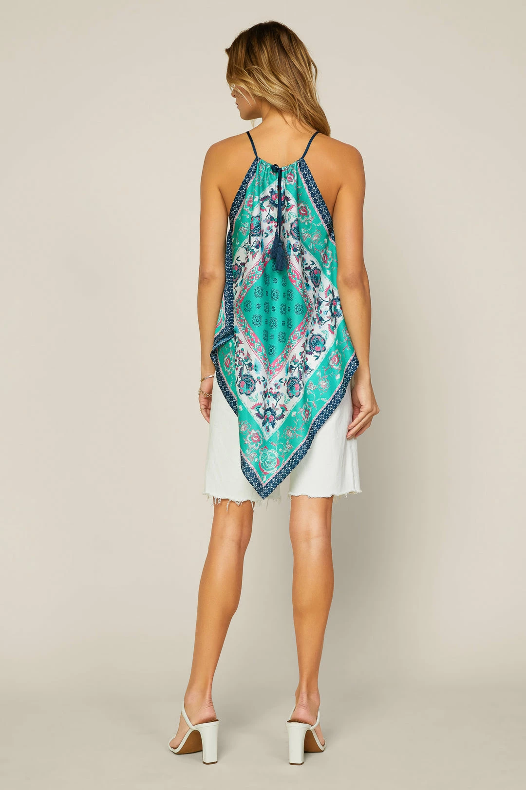 SKIES ARE BLUE New In Clothing Handkerchief Printed Top 8 SKIES ARE BLUE New In Clothing Handkerchief Printed Top