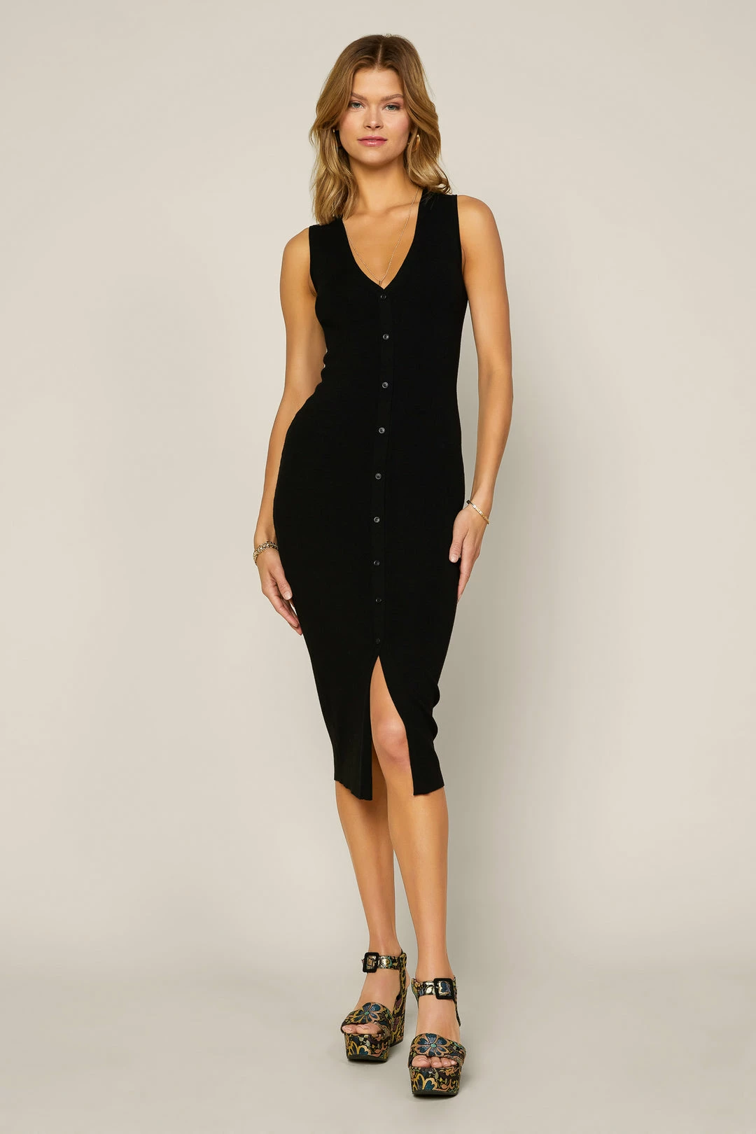 SKIES ARE BLUE Button Down Knit Dress New In Clothing 3 SKIES ARE BLUE Button Down Knit Dress New In Clothing