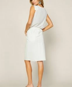 SKIES ARE BLUE New In Clothing Midi Denim Skirt