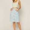 SKIES ARE BLUE New In Clothing Midi Denim Skirt 2 SKIES ARE BLUE New In Clothing Midi Denim Skirt