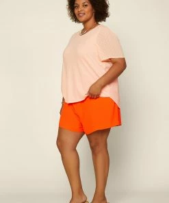 SKIES ARE BLUE Plus Size - Swiss Dot Jersey Top New In Plus Size