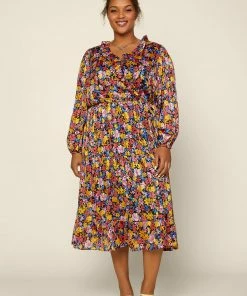 SKIES ARE BLUE Clothing Plus Size - Floral Print Layered Maxi Dress 9 SKIES ARE BLUE Clothing Plus Size - Floral Print Layered Maxi Dress