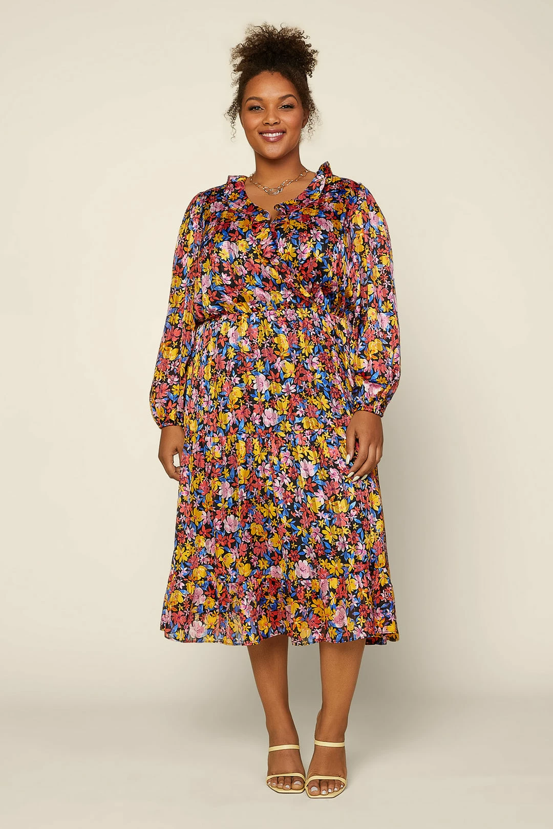 SKIES ARE BLUE Clothing Plus Size - Floral Print Layered Maxi Dress 6 SKIES ARE BLUE Clothing Plus Size - Floral Print Layered Maxi Dress