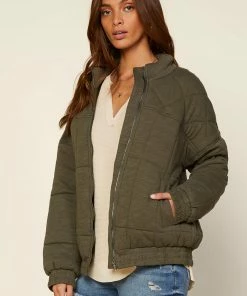 SKIES ARE BLUE Chiara Quilted Puffer Jacket