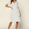 SKIES ARE BLUE Clothing Button Down Collared Shirt Dress 1 SKIES ARE BLUE Clothing Button Down Collared Shirt Dress
