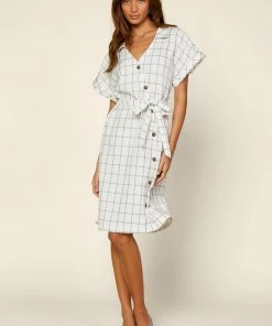 SKIES ARE BLUE Clothing Button Down Collared Shirt Dress 10 SKIES ARE BLUE Clothing Button Down Collared Shirt Dress