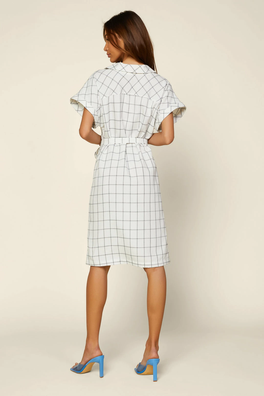 SKIES ARE BLUE Clothing Button Down Collared Shirt Dress 7 SKIES ARE BLUE Clothing Button Down Collared Shirt Dress