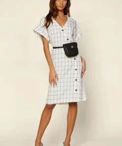SKIES ARE BLUE Clothing Button Down Collared Shirt Dress 8 SKIES ARE BLUE Clothing Button Down Collared Shirt Dress